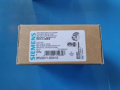 Siemens 3RV2011-0DA10 NEW