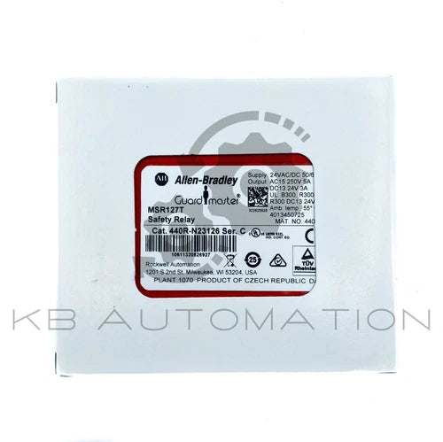 440R-N23126 (MSR127T) Minotaur 安全继电器，1 NC，3 NO，24V AC/DC