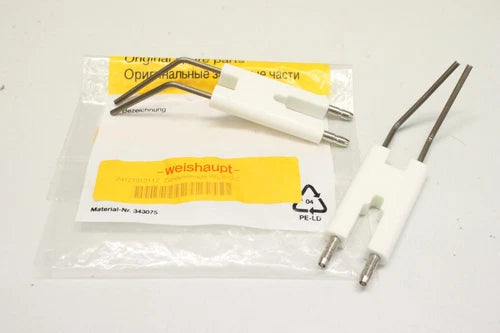 2x WEISHAUPT Bezeichnung WL20/2-C 343075 Z¨¹ndelektrode 24121010117 OVP