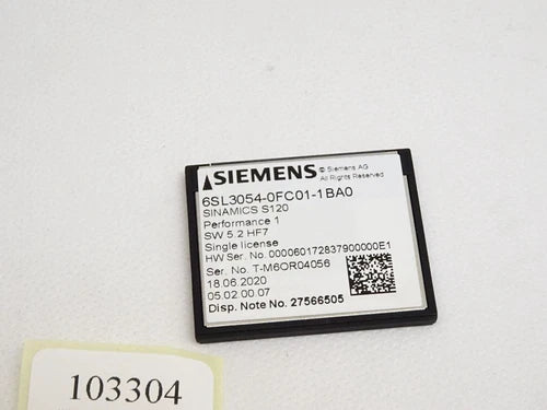 Siemens 6SL3054-0FC01-1BA0 SINAMICS S120 CompactFlash