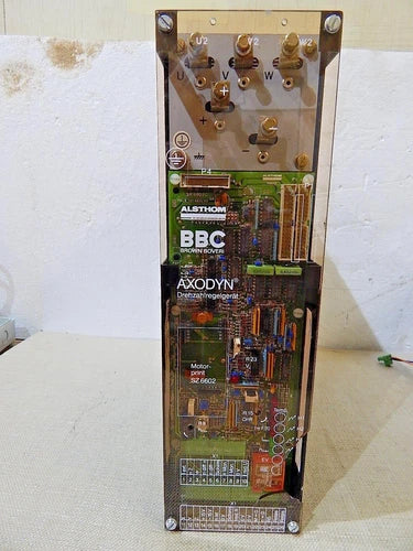Alsthom BBC Axodyn Speed Controller Motor Print SZ6602 Used Cover Broken