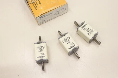 3x SIEMENS 224A 500V 120kA NH Sicherung 3NA5142 3NA5 142  NEU