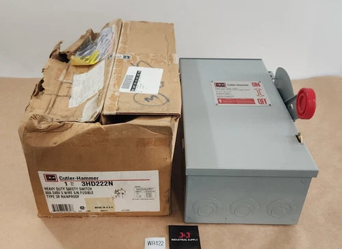 *BRAND NEW* Cutler-Hammer 3HD222N Heavy Duty Safety Switch 60A 240V + Warranty!