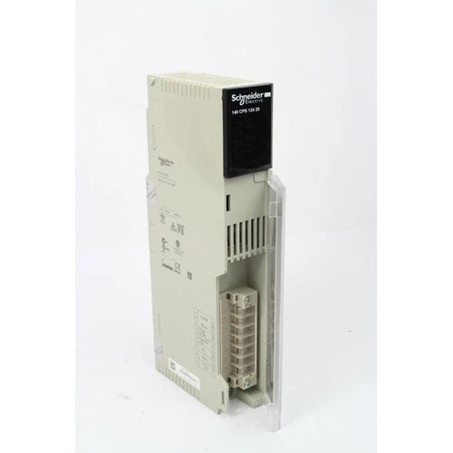 Schneider Electric 140 CPS 124 20 Front plastic needs to be fixed. (B295)