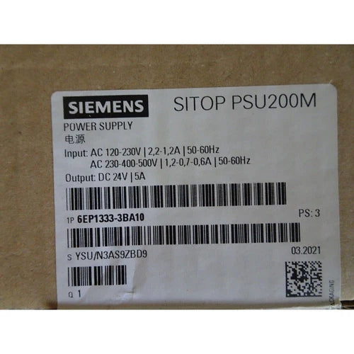 One New SIEMENS 6EP1333-3BA10 SITOP Power Supply 6EP1333 3BA10 In Box