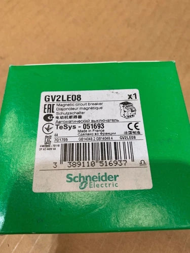 1 x Disjoncteur de protection moteur Schneider Electric, 3 p?les, 690 V GV2ME08