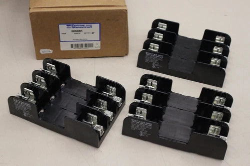 3x FERRAZ SHAWMUT  60608R 60A 600V Sicherung Sockel Sicherungsblock