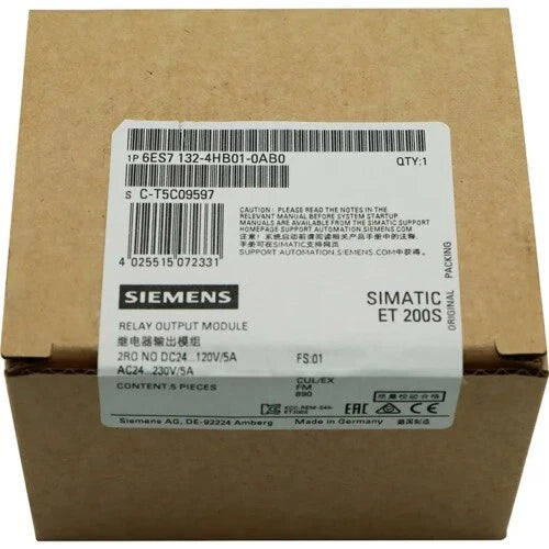 New Siemens 6ES7132-4HB01-0AB0 6ES7 132-4HB01-0AB0 DP 5 electronic module ET200S