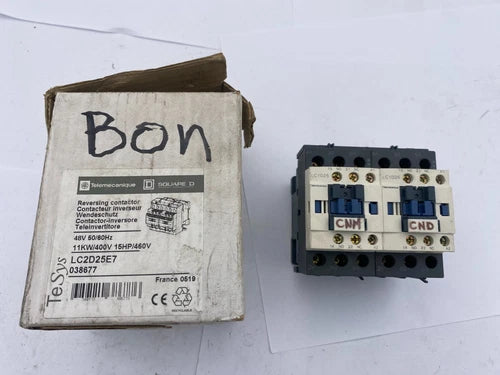 1pc x TELEMECANIQUE SQUARE D LC2D25E7 TESYS 038677 REVERSING CONTACTOR