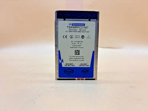 Schneider Electric TSXMRPC01M7 ,SRAM MEM 1.7MB CONF ,PL7 256K 16 RAM MEM & FILES