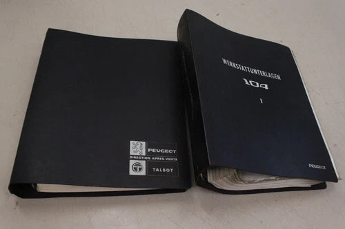2x Peugeot 104 104.2 Set German Workshop Manual 7-104-1812D