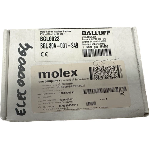 Capteur photo¨¦lectrique BALLUFF BGL0023, BGL, 80A-001-S49