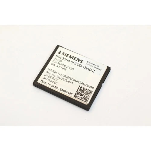 Siemens 6SL3054-0EF00-1BA0-Z Simatic S120 (B859) Compact Flash Card
