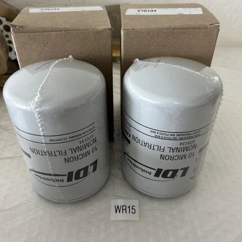 (2) LDI INDUSTRIES V70134 NOMINAL FILTRATION FILTERS