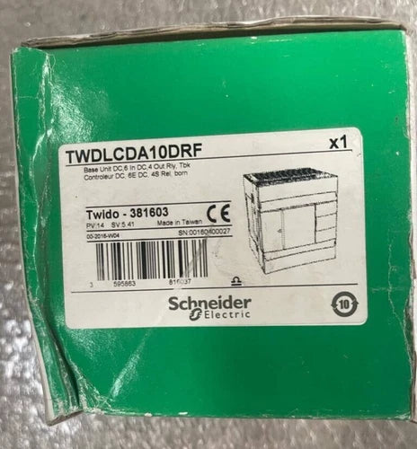 Schneider Electric Twido TWDLCDA10DRF Base Unit DC, 4 Out Rly, Tbk