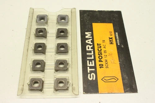 10x Stellram H1X SCKM 12 05 AC TR 1205 indexable inserts H1X original packaging