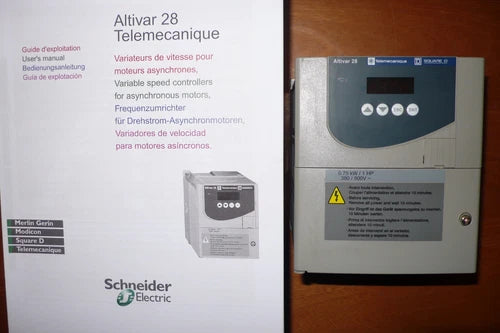 VARIATEUR TRIPHASE 380V 0,75KW FREQUENCE VITESSE, SCHNEIDER ELECTRIC ATV28HU18N4