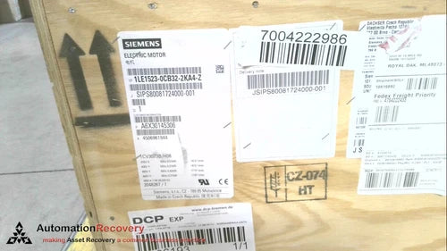 SIEMENS 1LE1523-0CB322KA4-Z LOW VOLTAGE MOTOR SELF VENTILATING, NEW #277520