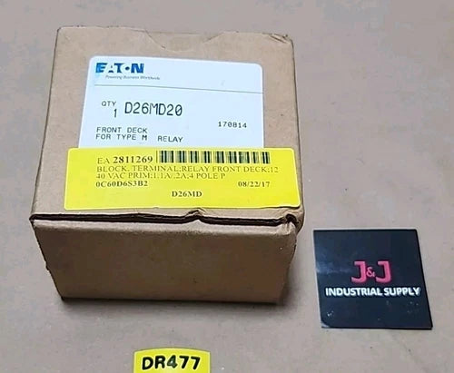 *BRAND NEW* Eaton D26MD20 Front Deck For Type M Relay D26MPF ???? + Warranty!