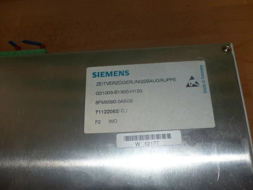 Siemens G21003-B1300-H120 6FM8090-0AS03 used see pictures