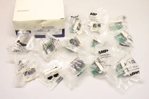 13x AMP 183607-1 Cat5 Ethernet Netzwerk Stecker 1836071 OVP