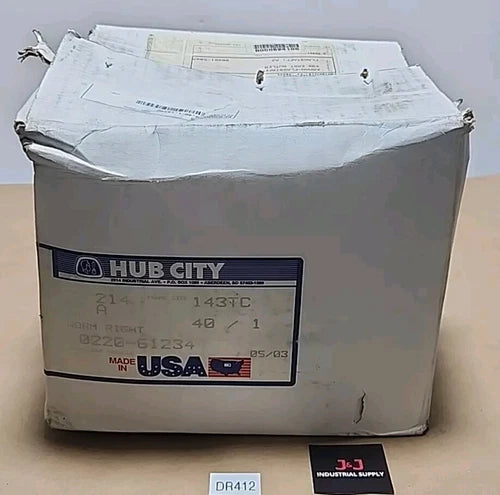 *BRAND NEW* Hub City 0220-61234 Worm Gear Reducer Model 214 143TC 40:1 +Warranty