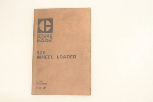 1973 Catepillar Cat 920 Wheel Loader Owners Manual UEH0136S
