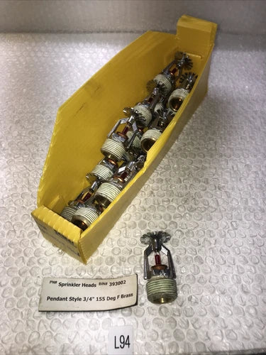** NEW SPRINKLE HEADS (LOT OF 15) PENANT STYLE 3/4¡± 155¡ã BRASS#