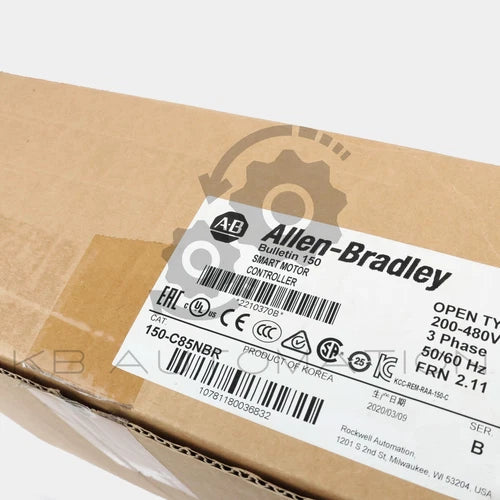150-C85NBR Allen-Bradley SMC-3 controlador de motor inteligente, 85A, controle CA/CC de 24V