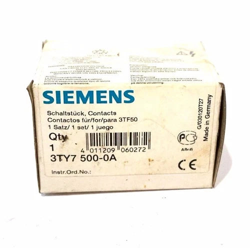 New Siemens 3TY7 500-0A 3TY75000A Contact Kit