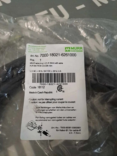 7000180216261000 - MURR ELEKTRONIK - 7000 18021 6261000 / Cavo + Connettore