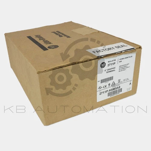 2711P-K6M5A8 PanelView Plus 600 HMI, keypad, grayscale, RS-232 comms, AC input