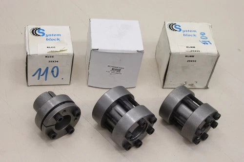 3x 系统块 25X34 30X60 25X55 Spannsatz 耦合夹紧环 OVP