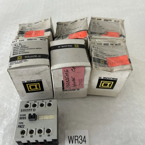 (7) Square D 9999 PN22 Aux. Contacts (1) W/ No Box) + Warranty