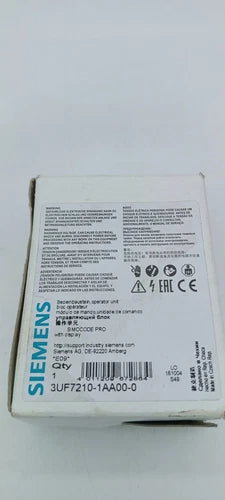 Terminal operacional Siemens 3UF7210-1AA00-0 com display