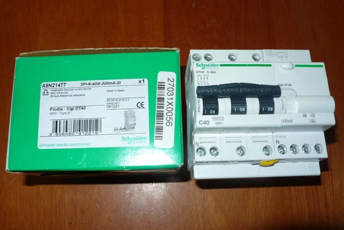 DISJONCTEUR DIFERENTIEL TETRA 40A 300mA TIPO A/SI SCHNEIDER ELECTRIC 40AMPERE