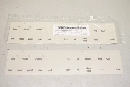 2x  035G000140-EN for GMI Graphics colorquick Console 13549-0 OVP