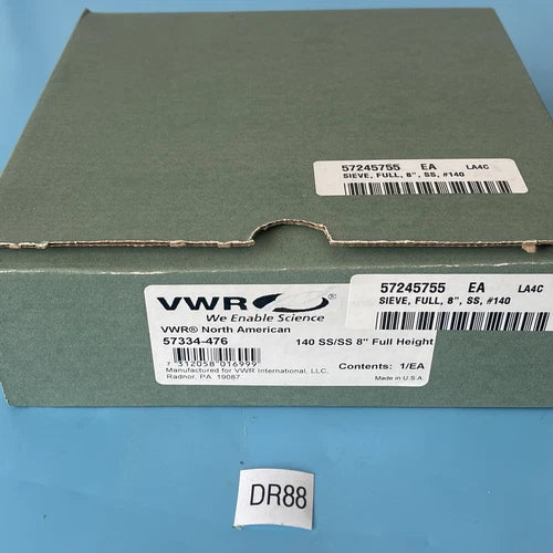 *BRAND NEW* VWR Testing Sieve #140 8¡± All Stainless Steel Full Height 57334-476