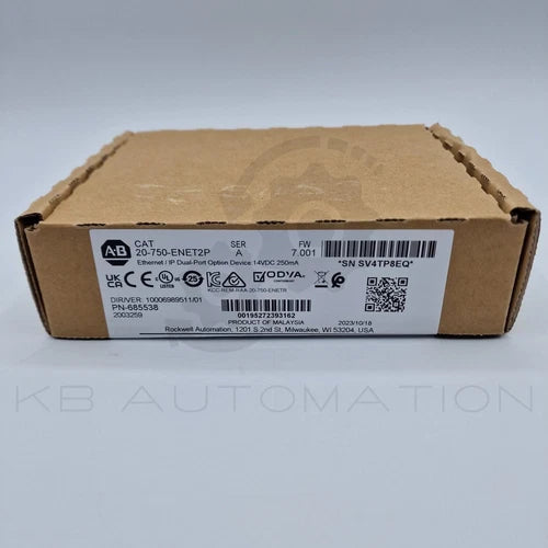 Módulo opcional EtherNet/IP de porta dupla 20-750-ENET2P para PF753/755