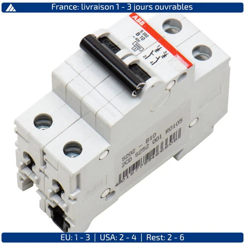 ABB S202-B10 2CDS252001R0105, Disjoncteur miniature, S202-B10 2CDS252001R0105...