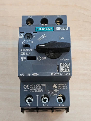 Siemens 3RV2021-1CA10 NEW