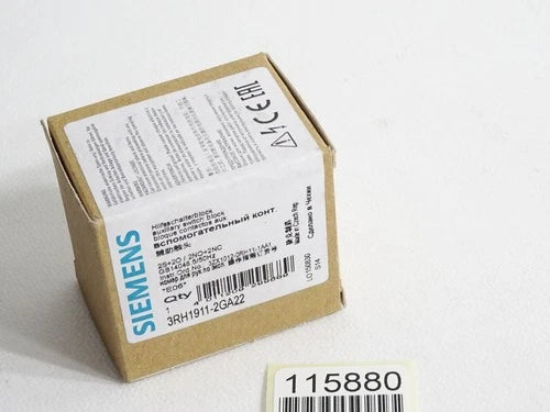 Siemens Hilfsschalterblock 3RH1911-2GA22 / Neu OVP