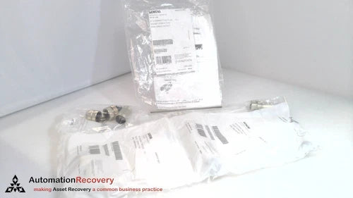 SIEMENS 6GK1905-0EB00, SIMATIC NET 5 PIECE M12 CONNECTING PLUG SET, NEW #326440
