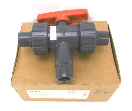 +GF+ Georg Fischer Dreiwege Kugelhahn | 161.343.443 | DN20 | EPDM d25 | 3/4"