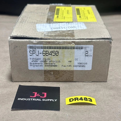 (2) BRAND NEW- Bussmann TYPOWER ZILOX SPJ-6B450 450A 1000V Fuses || WARRANTY!