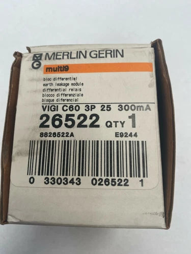 Merlin Gerin Schneider multi 9 vigi c60 26522 3p 25 300mA
