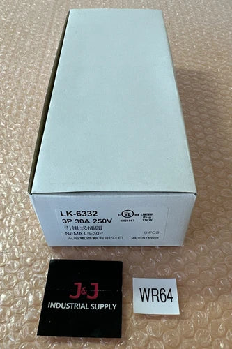 (BOX OF 5) NEW- NEMA L6-30P / 30A / 250V / 3Pole Electrical Plug || FAST SHIPPED