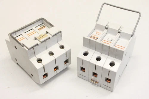 2x LEGRAND 01268 10x38 Sicherung Sockel Sicherungshalter 3 polig 500V