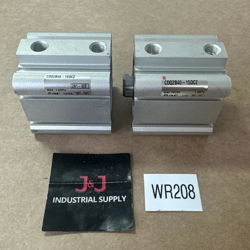 (2) NEW- SMC CDQ2B40-15DCZ Compact Cylinder 40mm Bore 15mm Stroke || FASTSHIPPED