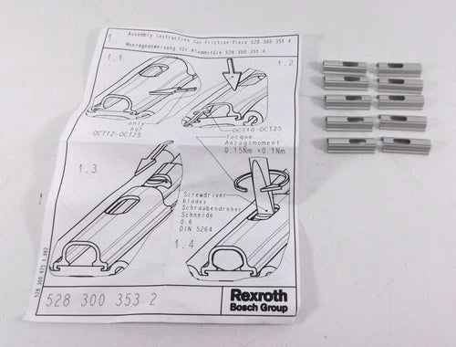 10 St¨¹ck Rexroth Bosch Klemmhalter f¨¹r Sensoren | 528 300 353 2 | NEU